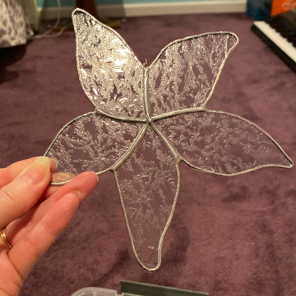Starfish Stained Glass Handcrafted Artwork